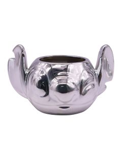 Bloempot Stitch zilver metallic 7 cm