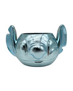 Bloempot Stitch blue metallic 7 cm