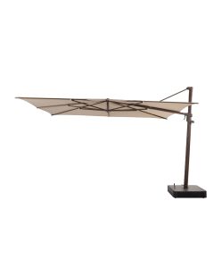 4SO Finca parasol beach met wenge houtlook frame 400 x 300 cm