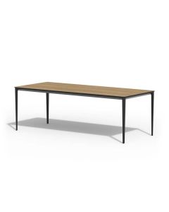 Tierra Outdoor Elegante dining tafel trespa bergamo charcoal 220 x 100 cm