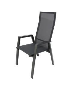 Altona verstelbare stapelstoel midnight grey