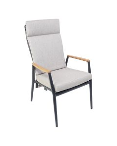 Lakeshore verstelbare dining stoel midnight grey sunny crème