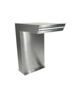 Ubbink Rechte waterval roestvrij staal met led verlichting 54x30x42cm