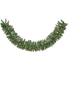 Everest guirlande groen L: 180 x Ø 25 cm met 50 LED indoor