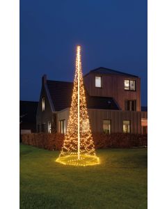 Classic warm 1240 LED flash vlaggenmast verlichting Ø 200 x 600 cm