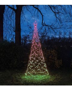 RGB 480 LED verlichte boom met ster Ø 100 x H 320 cm