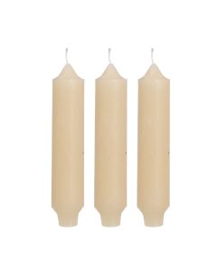Palermo kaarsen set 3 stuks Ø 3.5 x H 17 cm creme