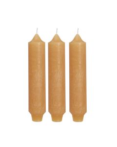 Palermo kaarsen set 3 stuks Ø 3.5 x H 17 cm honing