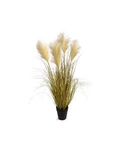 Kunstplant Pampasgras perzik H 94 cm
