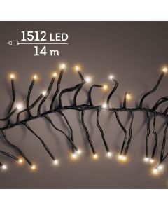 Clusterverlichting 1512 LED Lampjes warm wit & classic warm