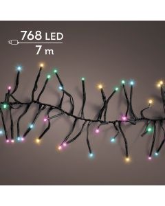 Clusterverlichting 768 LED Lampjes soft multicolor