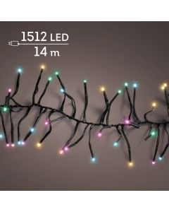 Clusterverlichting 1512 LED Lampjes soft multicolor