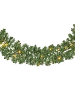 Imperial guirlande groen L: 270 x Ø 25 cm met 50 LED