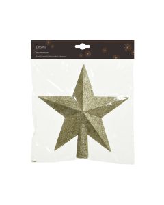 1 Onbreekbare kerstpiek ster licht goud