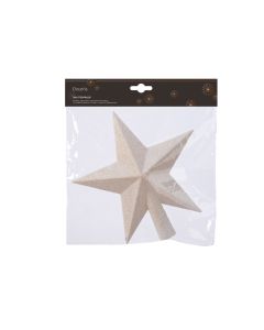 1 Onbreekbare kerstpiek ster wol wit