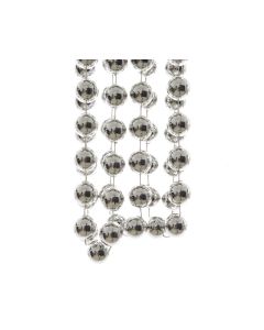 1 Kralenslinger XXL 270 cm zilver