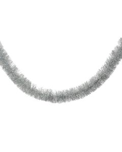 Lametta guirlande glans Ø 10 x 270 cm zilver