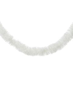 Lametta guirlande glans Ø 10 x 270 cm winter wit