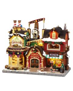 LEMAX The Holly Jolly Chocolatier & Mrs. Claus Coffee Shop