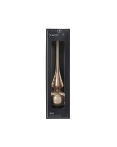1 Glazen piek glans 26 cm rookgrijs