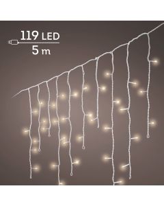 IJspegelverlichting 119 LED Lampjes warm wit met wit snoer