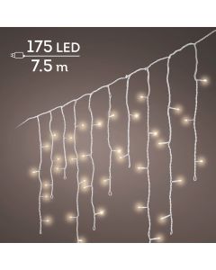 IJspegelverlichting 175 LED Lampjes warm wit met wit snoer