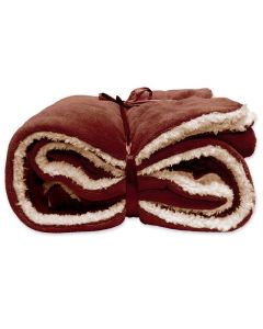 Lars plaid marsala