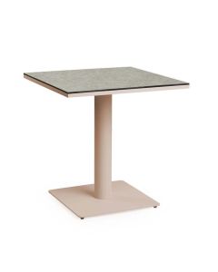 Tierra Outdoor Granita dining tafel trespa ophira champagne 75 x 75 cm
