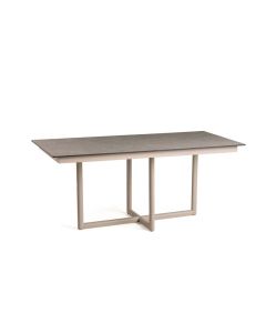 Tierra Outdoor Rivera dining tafel trespa ophira champagne 150 x 90 cm