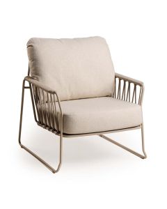 Tierra Outdoor Rivera lounge stoel champagne