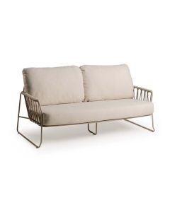 Tierra Outdoor Rivera 2-zits lounge bank champagne