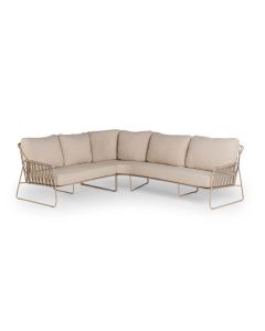 Tierra Outdoor Rivera lounge dining hoekset champagne