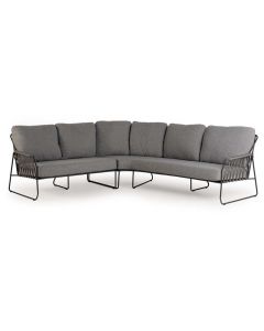 Tierra Outdoor Rivera lounge dining hoekset charcoal