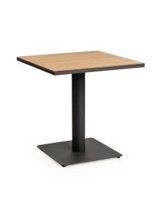 Tierra Outdoor Granita dining tafel trespa bergamo charcoal 75 x 75 cm