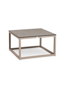 Tierra Outdoor Rio coffee tafel trespa ophira champagne 60 x 60 cm