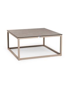 Tierra Outdoor Rio coffee tafel trespa ophira champagne 80 x 80 cm
