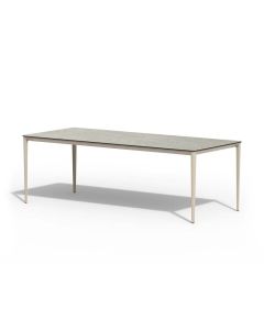 Tierra Outdoor Elegante dining tafel trespa ophira champagne 220 x 100 cm