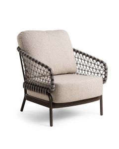 Tierra Outdoor Juno lounge stoel chocolat