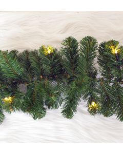 Guirlande L: 270 x H 30 cm Alaskan pine met warm LED