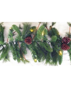 Guirlande L: 270 x H 30 cm Northern Spruce met warm LED
