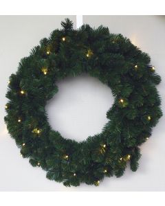 Krans Ø 60 cm Alaskan pine met warm LED