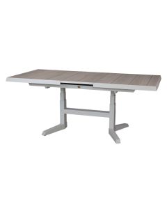 Blue Valley uitschuifbare & verstelbare dining tafel mist grey 143 - 183 x D 88 x H 51 - 75 cm