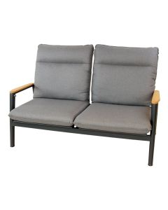 Merino lounge 2-zitsbank midnight grey
